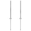 vidaXL Pied en acier de remplacement 2 pcs 115 cm Argent&eacute;