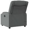 vidaXL Fauteuil de massage inclinable Gris fonc&eacute; Tissu