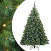 vidaXL Sapin de No&euml;l artificiel avec 300 LED Vert 210 cm PE et PVC
