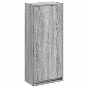 vidaXL Meuble de lavabo mural Sonoma gris 35 x 20 x 81 cm