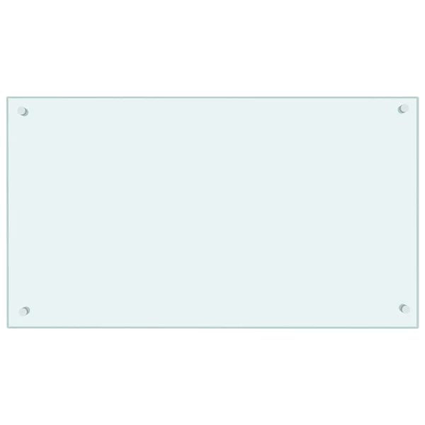 vidaXL Dosseret de cuisine couleur Lait 90x50 cm Verre tremp&eacute;