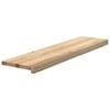 vidaXL Marches d'escalier 16 pcs non trait&eacute; bois de ch&ecirc;ne massif