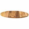 vidaXL Dessus de table &Oslash; 90x2,5 cm rond bois massif de manguier brut