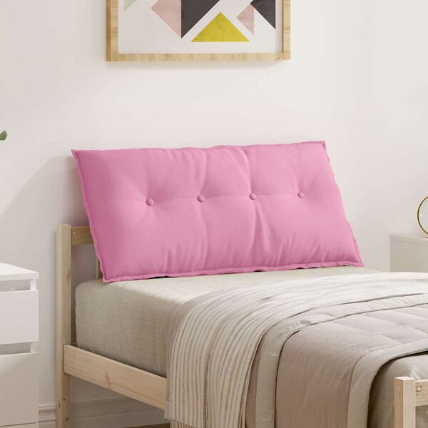 vidaXL Coussin de Dos Rose 100 x 19 x 50 cm tissu
