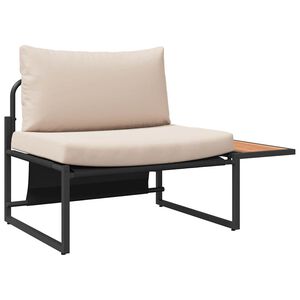 vidaXL Mobilier de Patio en Acier 2 pc Taupe Acier