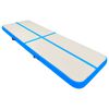 vidaXL Tapis gonflable de gymnastique avec pompe 500x100x15cm PVC Bleu