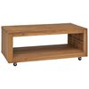vidaXL Table basse 110x60x40 cm bois de teck massif