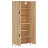 vidaXL Buffet haut Ch&ecirc;ne sonoma 69,5x34x180 cm Bois d'ing&eacute;nierie