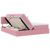 vidaXL Lit de Rangement avec matelas avec stockage Rose 100 x 200 cm