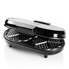 Bestron Gaufrier en forme de c&oelig;ur double ADWM730S 1200 W Inox