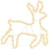 vidaXL Figure de renne de No&euml;l avec 72 LED Blanc chaud 57x55x4,5 cm