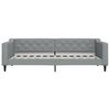 vidaXL Lit de repos sans matelas gris clair 90x200 cm tissu
