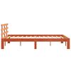 vidaXL Cadre de lit sans matelas cire marron 140x190cm bois pin massif