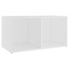 vidaXL Meuble TV blanc 72x35x36,5 cm bois d’ingénierie