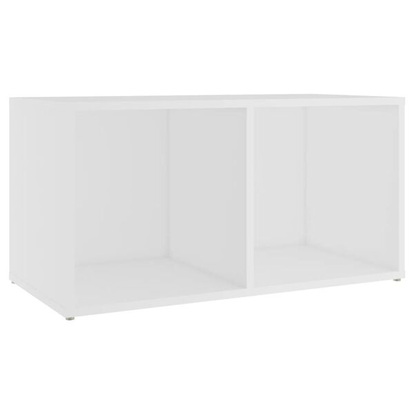 vidaXL Meuble TV blanc 72x35x36,5 cm bois d’ingénierie