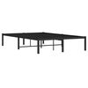 vidaXL Cadre de lit m&eacute;tal sans matelas noir 120x190 cm