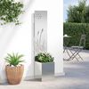 vidaXL Écran de confidentialité de jardin Fretwork Argent 32 x 140 cm