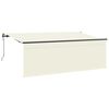 vidaXL Auvent r&eacute;tractable Cr&egrave;me 350 x 200 cm Polyester et Aluminium
