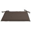 vidaXL Chaises de jardin lot de 2 et coussins taupe Bois teck massif