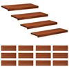 vidaXL Marches d'escalier 16 pi&egrave;ces 80 x 25 x 2 cm Marron