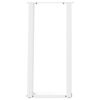 vidaXL Pieds de table console en U, 2 pi&egrave;ces, blanc, 38 x (72-73) cm, acier
