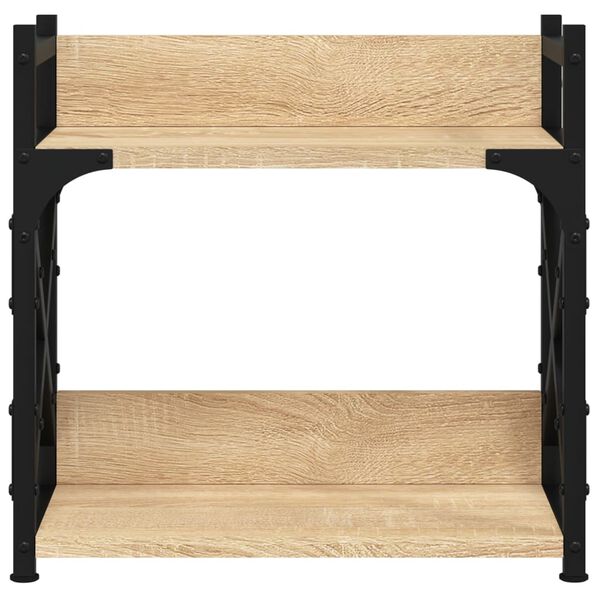 vidaXL Support d'imprimante à 2 niveaux chêne sonoma 40x20x40 cm