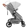 vidaXL Poussette pour b&eacute;b&eacute; 3-en-1 Gris clair Aluminium