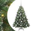vidaXL Sapin de No&euml;l artificiel Vert 120 cm PE et PVC