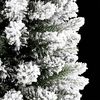 vidaXL Sapin de No&euml;l artificiel Blanc 240 cm PVC, m&eacute;tal et plastique