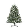 vidaXL Sapin de No&euml;l artificiel Vert 150 cm PVC, plastique et acier