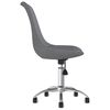 vidaXL Chaise pivotante de bureau Gris clair Tissu