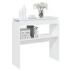vidaXL Table console blanc 80x30x80 cm bois d'ing&eacute;nierie