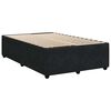 vidaXL Sommier &agrave; lattes de lit avec matelas noir 120x190 cm velours
