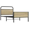 vidaXL Cadre de lit sans matelas 100x200 cm ch&ecirc;ne sonoma