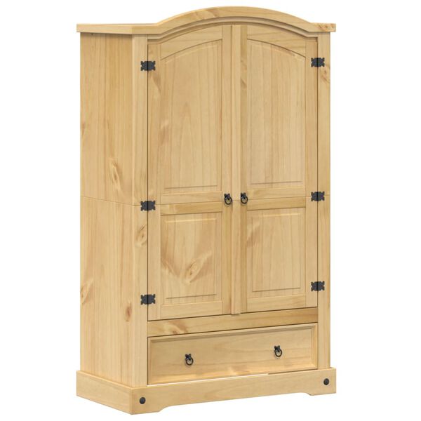 vidaXL Armoire &laquo; Corona &raquo; 101 x 52 x 170 cm Bois massif Pin