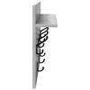 vidaXL Porte-manteau mural avec &eacute;tag&egrave;re Gris Sonoma 60 x 40 x 12 cm