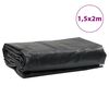 vidaXL B&acirc;che noir 1,5x2 m 650 g/m&sup2;