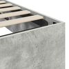 vidaXL Cadre de lit ottoman Gris b&eacute;ton 135 x 190 cm Bois d'ing&eacute;nierie