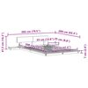 vidaXL Cadre de lit Marron 120 x 200 cm bois