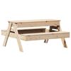 vidaXL Table de pique-nique avec bac &agrave; sable pour enfants pin massif