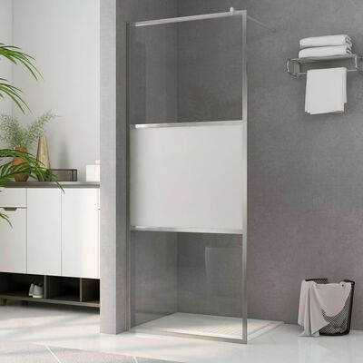 vidaXL Paroi de douche à l'italienne à verre ESG demi-dépoli 80x195 cm