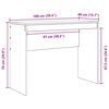 vidaXL Bureau Blanc 100 x 40 x 76 cm