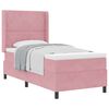 vidaXL Lit &agrave; ressorts avec matelas Rose 90 x 190 cm Velours