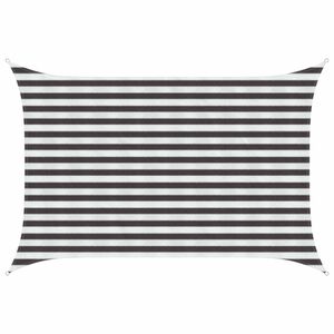vidaXL Voile d'ombre Anthracite et blanc 2 x 3,5 m HDPE