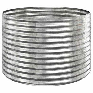 vidaXL Lit sur&eacute;lev&eacute; de jardin Acier galvanis&eacute; Argent&eacute;