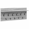vidaXL Porte-manteau mural avec &eacute;tag&egrave;re Gris Sonoma 100 x 40 x 12 cm