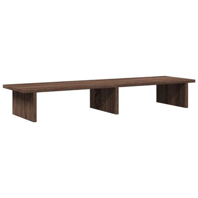 vidaXL Support de moniteur chêne marron 100x27x15 cm bois d'ingénierie