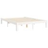 vidaXL Cadre de lit sans matelas blanc 140x190 cm bois de pin massif