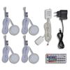 Kit de 4 Spots LED RGB avec t&eacute;l&eacute;commande