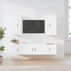 vidaXL Ensemble de meubles TV 5 pcs Blanc Bois d'ingénierie
